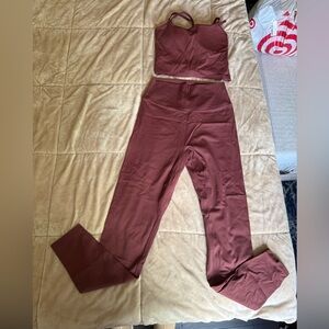 Aoxjox workout set in rum raisin